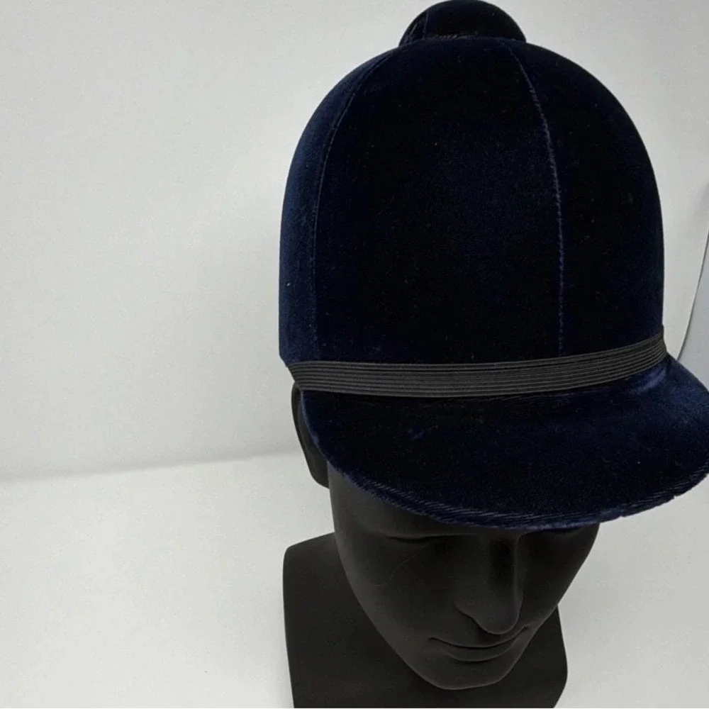 Vintage Velvet‎ Equestrian Riding Cap Size 7 Kerridge West Chester PA Blue
